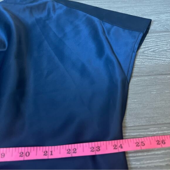 Universal Standard Viva drape neck top blue sz 14 16 - Picture 3 of 8